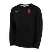 USC Trojans Youth Boys Nike Black SC Interlock Coach Crew Neck Top
